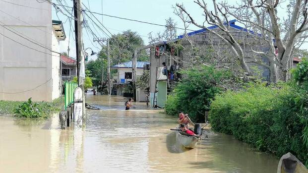 Überflutungen durch Taifun Vamco auf den Philippinen