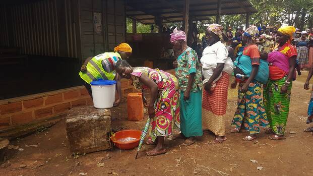 Wasserversorgung für Frauen in Zentralafrika