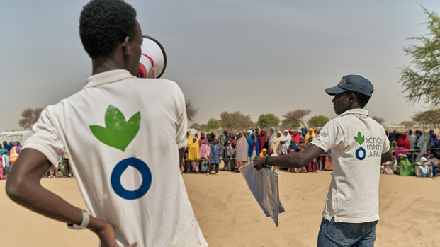Mitarbeiter von Aktion gegen den Hunger in Tschad