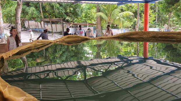 In Haiti arbeiten wir unter anderem im Bereich WASH und versorgen Gemeinden mit sauberem Wasser.