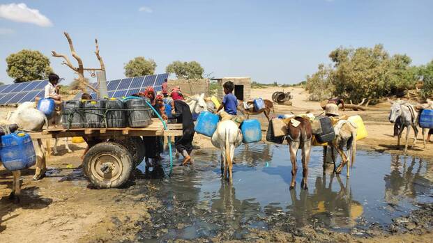 Im Jemen liegt ein Fokus unserer Arbeit auf der Versorgung mit Trinkwasser und dem Aufbau der entsprechenden Infrastruktur. 