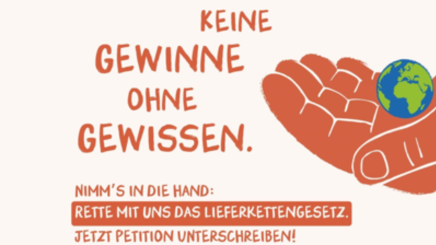 Keine Gewinne ohne Gewissen – Menschenrechte und Umwelt schützen!