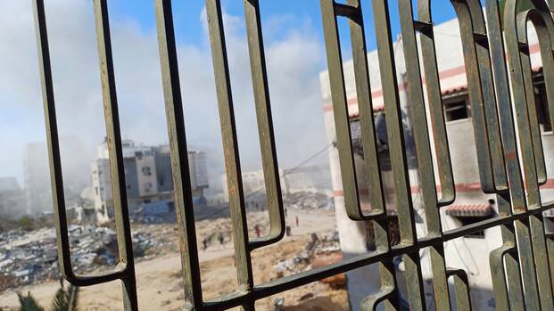 Zerstörte Infrastruktur in Gaza-Stadt