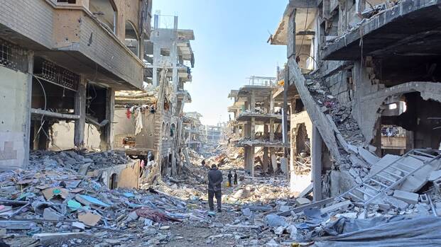 Zerstörte Gebäude in Gaza