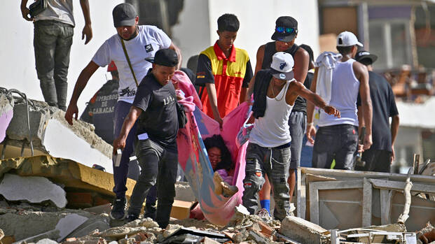 Rettungsaktion nach Erdbeben in Venezuela