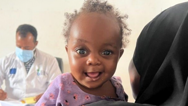 Kinder, die im Rahmen des Projekts in Somalia behandelt wurden