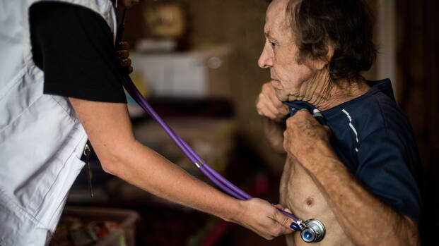 Behandlung eines Patienten in der Ukraine