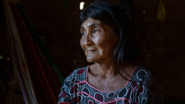 Ältere Dame in Kolumbien: Für sie war es eine lange Zeit bis zum Frieden