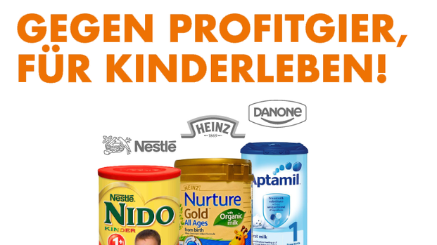 Gegen Profitgier, für Kinderleben!